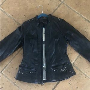 Leather Harley Davidson Peplum Jacket